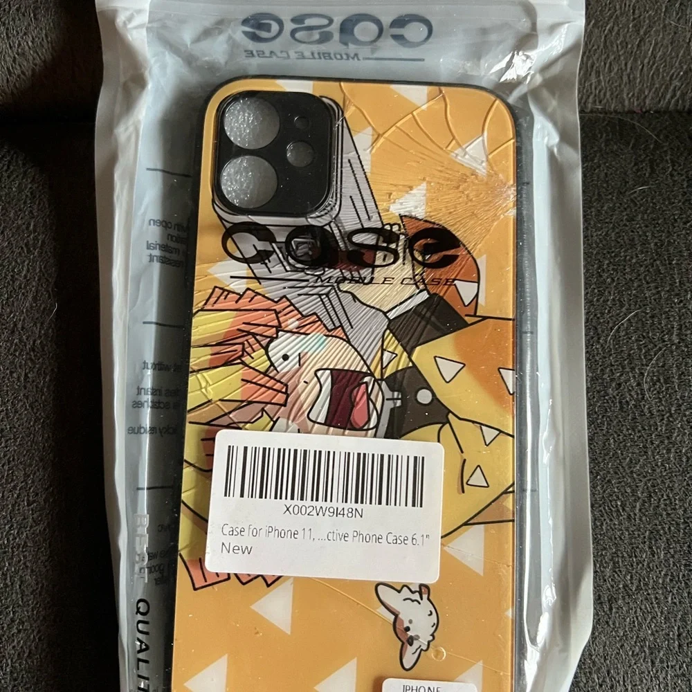 iPhone 11 Anime Zenitsu‎ Agatsuma Phone Case Yellow Black Zenitsu Agatsuma NEW